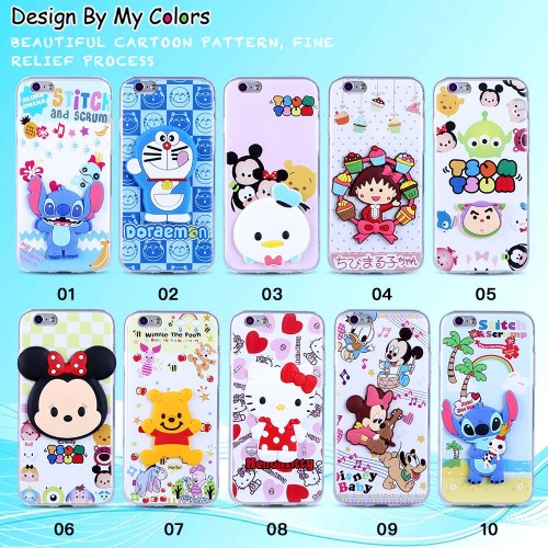 Iphone 7 Plus - Soft Case 3D - Motif Cartoon - Softshell - Back Case - Back Cover