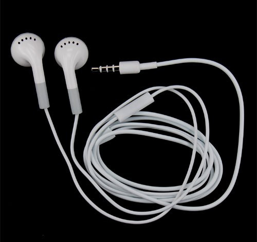 HeadSet Model Iphone 4 EarPhone Kabel + volume + mic