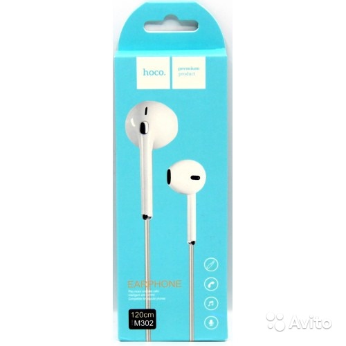 Earphone M302 Hoco Headset Premium Music Jernih dan Bass Mic Telepon Handfree Kualitas Bagus