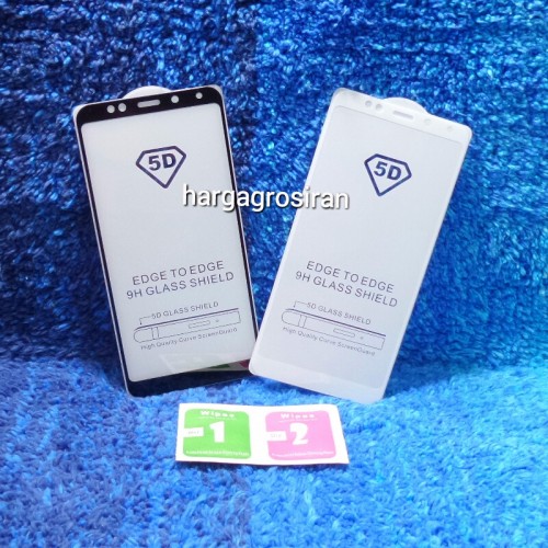 Tempered Glass Xiaomi Redmi 5 Plus / Full Body / Full Lem Anti Gores Kaca