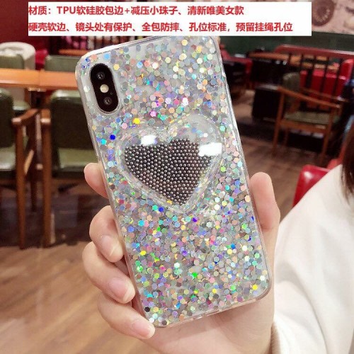 Glitter Iphone 7 Plus / 8 Plus  - Fuze Case Glitter Ada Mainan di Tengah Case