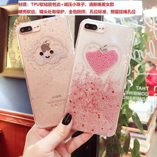 Glitter Iphone 7/ 8 - Fuze Case Glitter Ada Mainan di Tengah Case