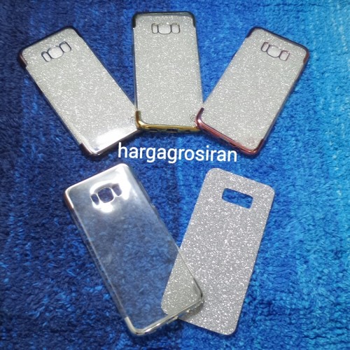 Chrome Glitter Samsung Galaxy S8 Plus + Free Stiker / Case / Cover / Silikon / Soft