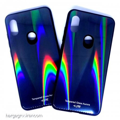 Case Aurora Glass Original UME Xiaomi Note 6 Pro - Back Case - Cover - Glass Case UME