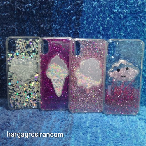 Glitter Iphone X - Fuze Case Glitter Ada Mainan di Tengah Case