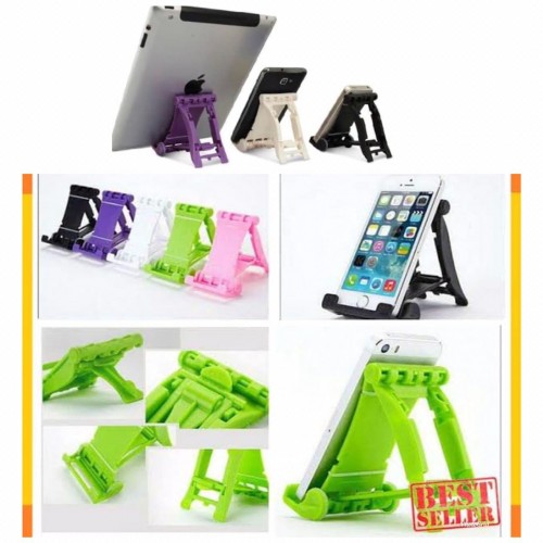 HDR-004 Standing HP Universal / Docking HP / Holder Meja Bisa Di lipat putar 270°