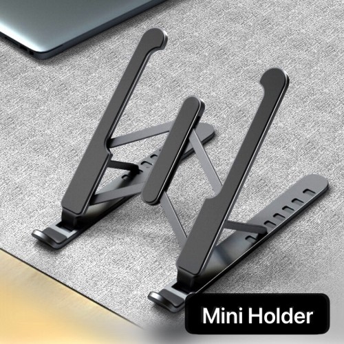 HDR-012 Stand Mini Holder Portable Bracket Foldable Adjustable Multifungsi For Tablet Laptop Macbook Notebook IPAD Mac dudukan lipat