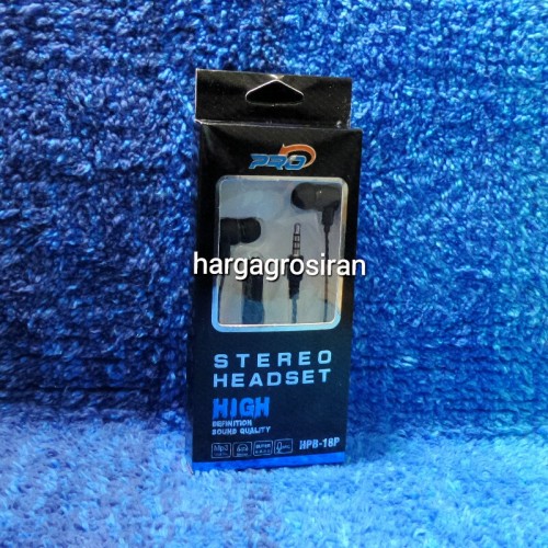 Earphone / Handsfree PRO HPB-18P - Headset Kabel Super Bass