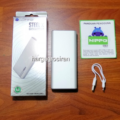 Power Bank Hippo Stell X 15.000 mah - Metal Design