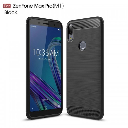 Asus Zenfone Max Pro M1 / ZB601KL - Rugged FS - Carbon Fibre Case Slim Rugged Armor ShockProof