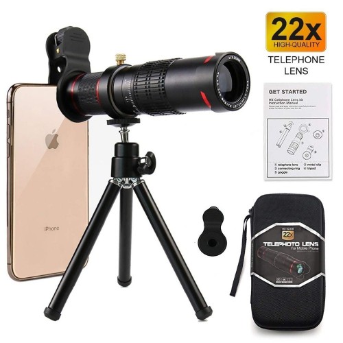 SOHA LNZ-001 Lensa HP Telescope Telephoto Lens 22X Zoom Monocular Mobile Phone - HX-S2208 STRDY