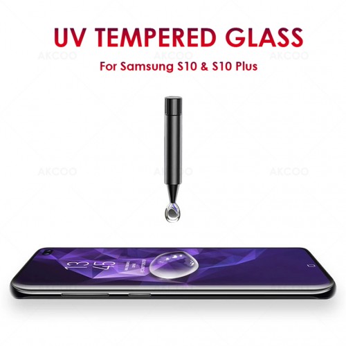 Tempered Glass UV Glue For Samsung Galaxy S10 Anti Gores Curved 3D