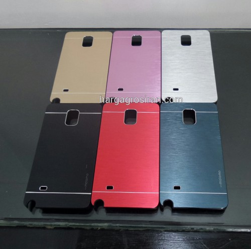 Hardcase Lentur Aluminium Motomo  Samsung Note 4