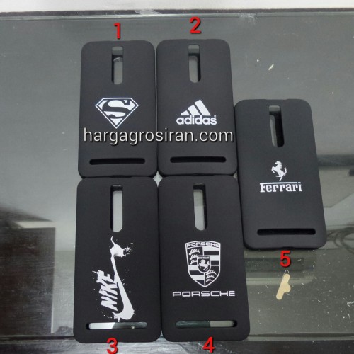 Hardcase Motif Asus Zenfone 2 - 5.5 Inch - Black In Logo