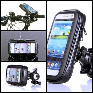 HSM-003 Bike Holder / Holder Sepeda / Motor di Stang Untuk Handphone 4 Inch - Iphone