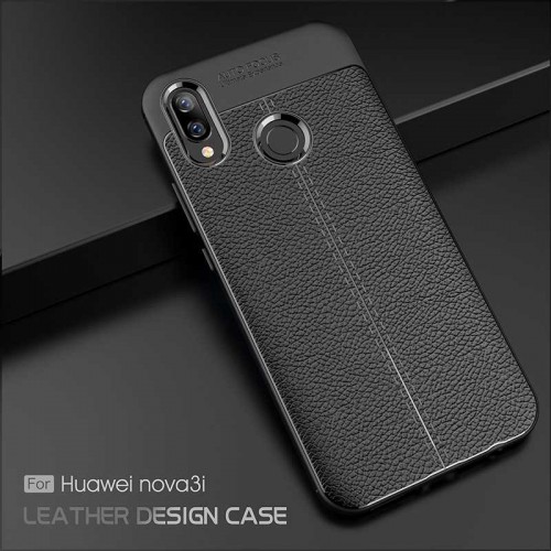 Huawei Nova 3i -  Case Kulit Auto Focus - Softshell / Silikon / Cover / Softcase