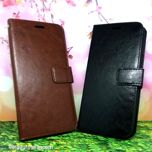 Huawei Nova 3i - Sarung Kulit FS Leather Case Blue Moon Ada Kancing dan Pinggiran Jahitan Cover