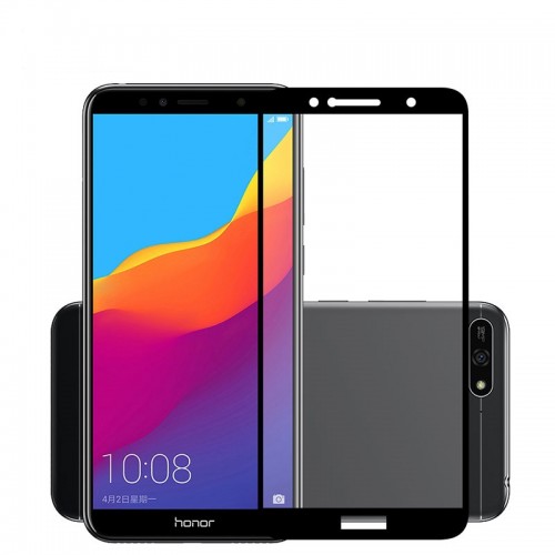 Huawei Y6 2018 - Tempered Glass FS Full Body Anti Gores Kaca Premium / Full Bahan Kaca Full Lem