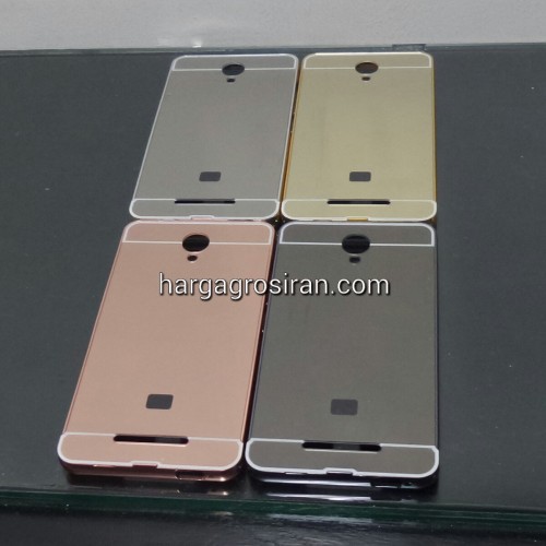 Bumper Mirror Xiaomi Redmi Note 2 - Bumper Kaca Plus Tutup Cover Belakang