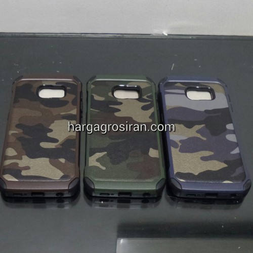 Slim Army Samsung Galaxy S6 Edge - Back Case / Cover Armor / Loleng TNI / Abri / Brimob / Tentara