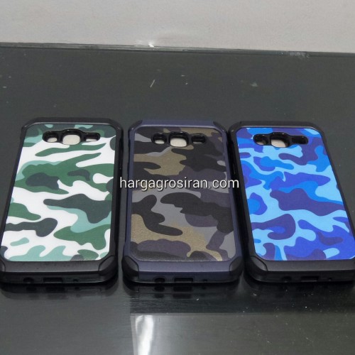 Slim Army Samsung Galaxy J5 2015 - Back Case / Cover Armor / Loleng TNI / Abri / Brimob / Tentara