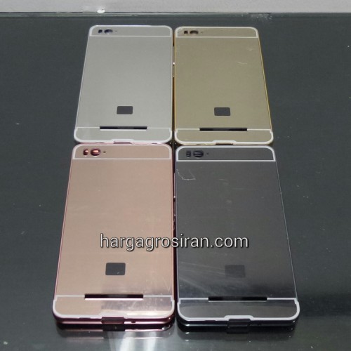 Bumper Mirror Xiaomi Mi4i / Bumper Kaca Plus Tutup Cover Belakang