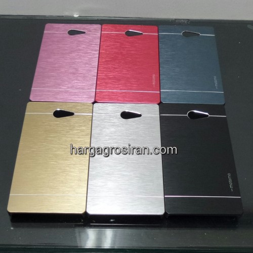 Hardcase Lentur Aluminium Motomo Sony Xperia M2 Aqua