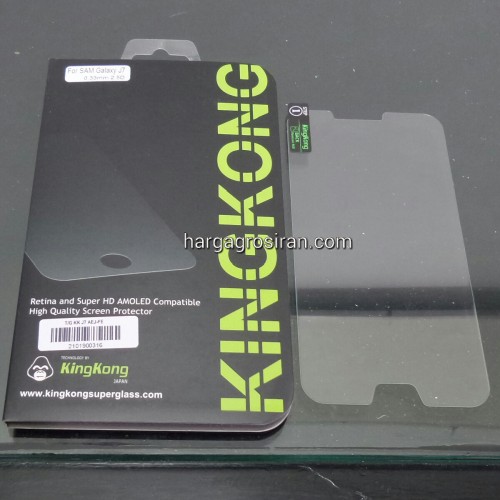 KingKong Samsung Galaxy J7 2015 - Tempered Glass Anti Gores Kaca / Glass Sceen Protector