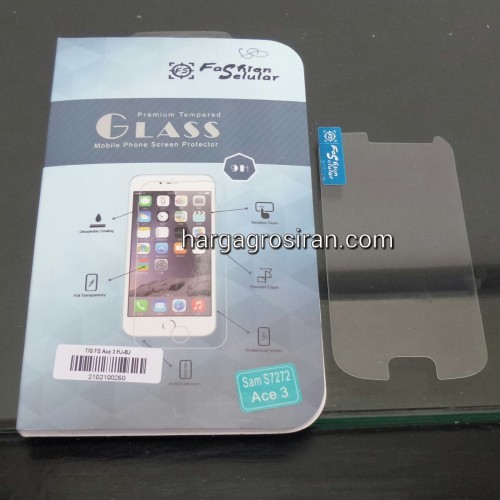Tempered Glass FS Samsung Ace 3 - s7272 / Anti Gores Kaca