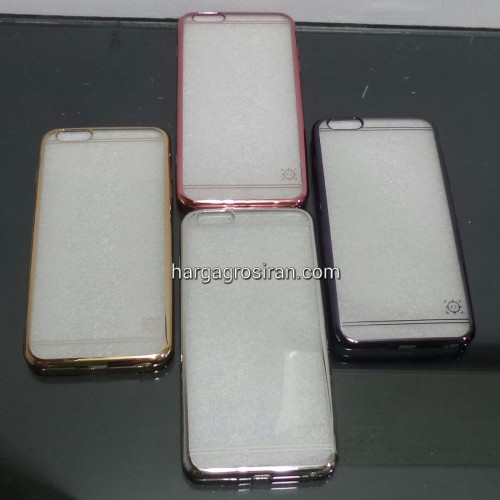 Chrome FS Iphone 6G Plus - Softshell Pinggirannya Karet / Silikon Case / Cover / Ultra thin