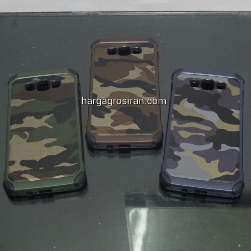 Slim Army Samsung Galaxy A8 - Back Case / Cover Armor / Loleng TNI / Abri / Brimob / Tentara