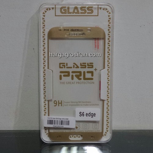 Tempered Glass FS Samsung S6 Edge Full Body / Anti Gores Kaca