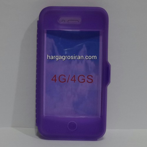 Flip Shell Iphone 4 / Softshell + Tutup Cover Depan / Keypad - SSDIS