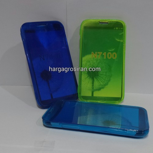 Flip Shell Samsung Galaxy Note 2 / N7100 / Softshell + Tutup Cover Depan / Keypad - SSDIS