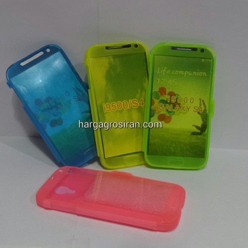 Flip Shell Samsung Galaxy S4 - i9500 / Softshell + Tutup Cover Depan / Keypad - SSDIS