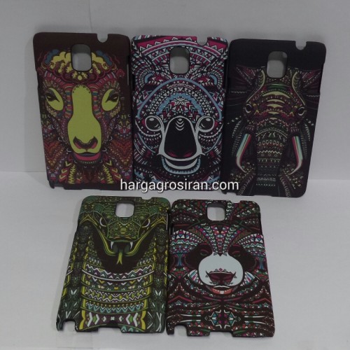 LUXO Samsung Galaxy Note 3 - Hardcase / Back Case Motif Batik Animals Abstrak Glow In The Dark