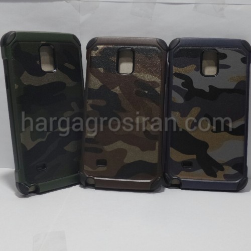 Slim Army Samsung Galaxy Note 4 - Back Case / Cover Armor / Loleng TNI / Abri / Brimob / Tentara