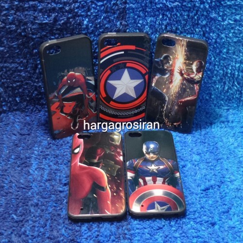 Fuze Art Motif Man Ver.3 Iphone 5 - Case 3D Timbul - Bahan Fuze Pinggir karet - Silikon - Cover