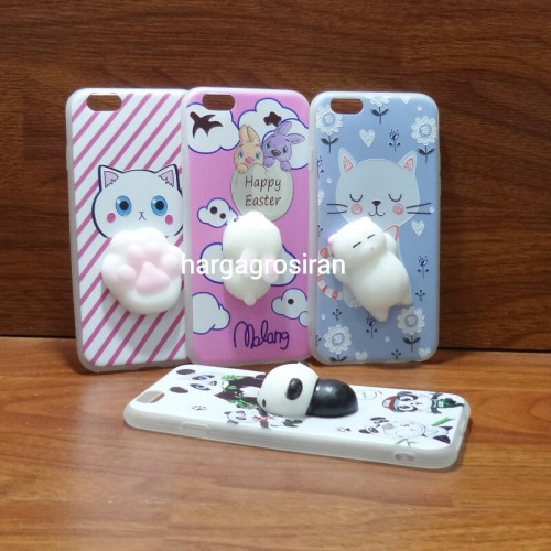Squishy Case Iphone 6G + Boneka Lucu / Silicone / Softshell / Silikon / Cover Motif