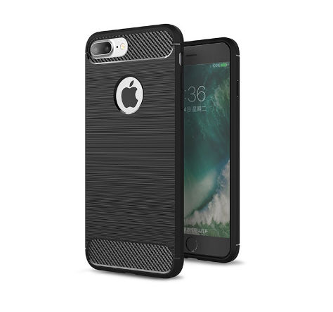 Iphone 7 Plus / 8 Plus - Rugged FS / Delkin -Carbon Fibre Case Slim Rugged Armor ShockProof / Rubber