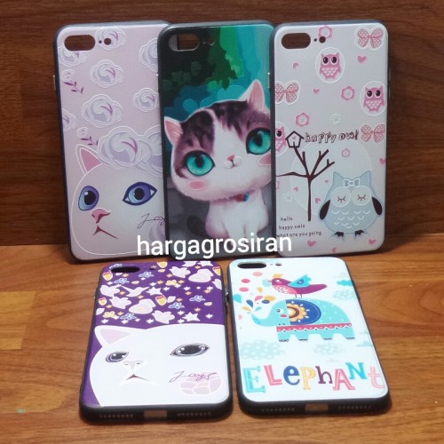 Fuze Art Ver.2 Iphone 7 Plus - Case Seni Lukisan Ukiran 3D Timbul - Bahan Fuze Pinggir karet