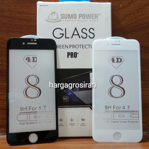Tempered Glass FS Iphone 8 / 4D / Full Body / Anti Gores Kaca