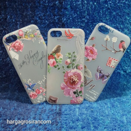 Iphone 8 Sakura Case Motif Bunga Bahan Softshell - Fashion Flower Back Cover