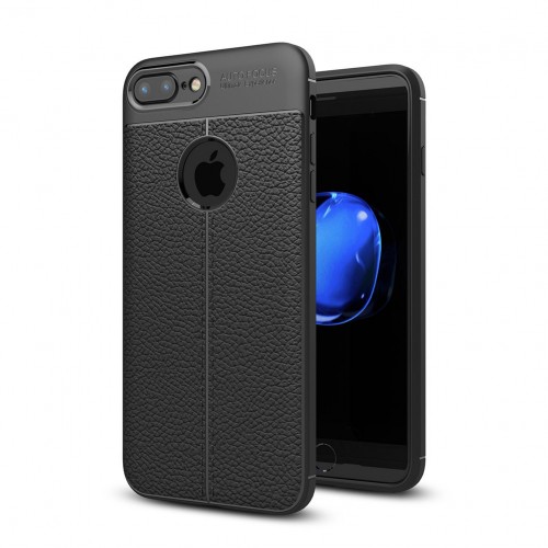 Iphone 8 Plus - Case Kulit Auto Focus - Softshell / Silikon / Cover / Softcase