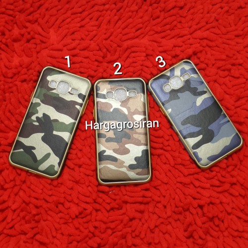 Softcase Army Evolution Samsung Galaxy J3 - Back Case / Cover Armor / Loleng TNI / Abri