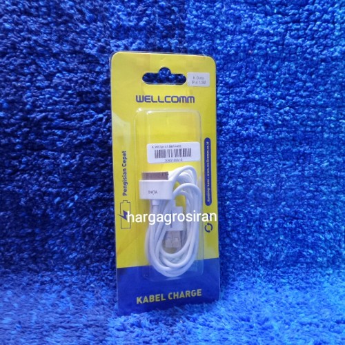 Kabel Wellcomm Iphone 4 1.5 Meter - Bisa Charger dan Sync STHRG