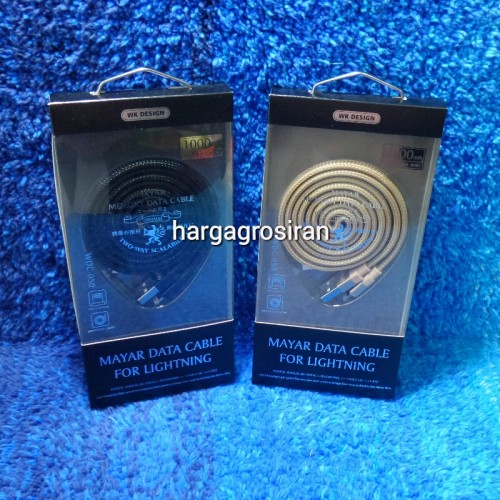 Kabel WK Mayar WDC-050 100CM - Kabel Charger Braided For Iphone 6970349286561 6970349286585