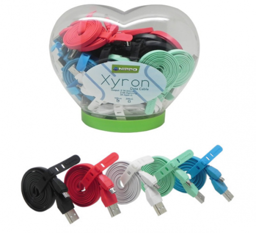 Kabel Charger Hippo Xyron Type C - 100 cm / Toples isi 30pcs = 375.000