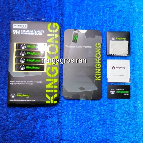 KingKong Nokia 8 - Tempered Glass Anti Gores Kaca / Glass Sceen Protector