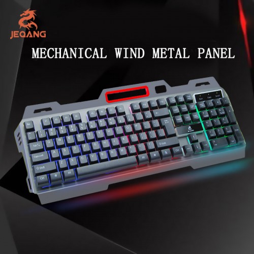 KYB-014 Keyboard Gamer Professional Gaming Kabel RGB Backlit Lampu LED Perpaduan Metal PC Laptop JK-918